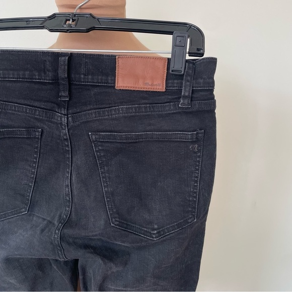 Madewell Washed Black Mid Rise Stretch Denim Skinny Skinny Jeans B1799 EUC Sz 28 - Picture 6 of 11